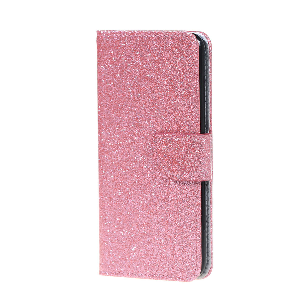 เคส Huawei Y7 (2017) #เคสฝาพับหนัง PU Flash Powder PU Leather สีสันสยงามราคาถูก