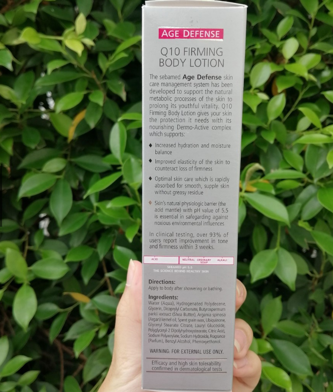 (Pre Order) Sebamed® Age Defense Q10 Firming Body Lotion 6.8 fl oz (200 ml) ซีบาเมด ช่วยให้ผิวกระชับเต่งตึง เพิ่มความชุ่มชื้น ให้ผิวดูอ่อนเยาว์