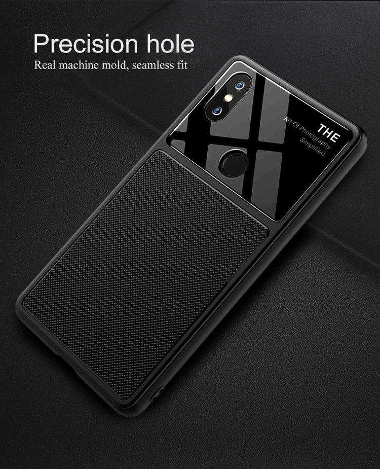 Case Xiaomi Mi 8 #เคสฝาหลัง Tempered Glass Lens TPU Phone Case