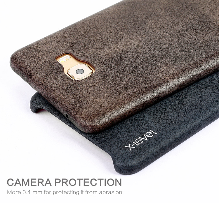 เคส Samsung Galaxy C9 Pro #เคสฝาหลัง X-LEVEL Vintage Series ซีรี่ส์ (หนัง PU + PC) คุณภาพดีราคาถูก
