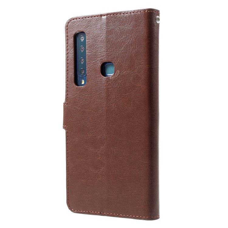 Case Samsung Galaxy A9 (2018) #เคสฝาพับหนัง PU 5 ช่องเสียบการ์ดเคสคุณภาพดีราคาถูก