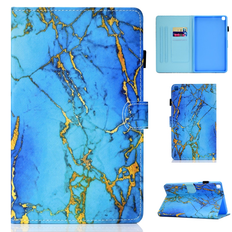 Case Samsung Galaxy Tab S6 Lite 10.4 SM-P610 P615 P617 #เคสฝาพับหนัง PU พิมพ์ลาย Pattern Printing PU Leather Flip