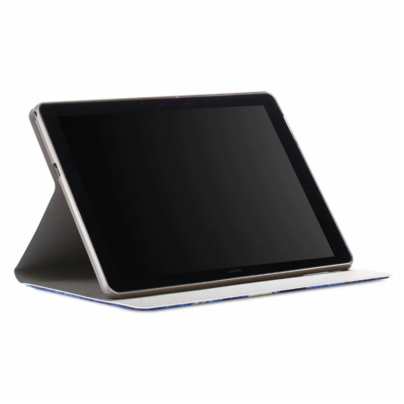 เคส Huawei MediaPad T5 10 #เคสฝาพับหนัง PU พิมพ์ลาย Pattern Printing PU Leather