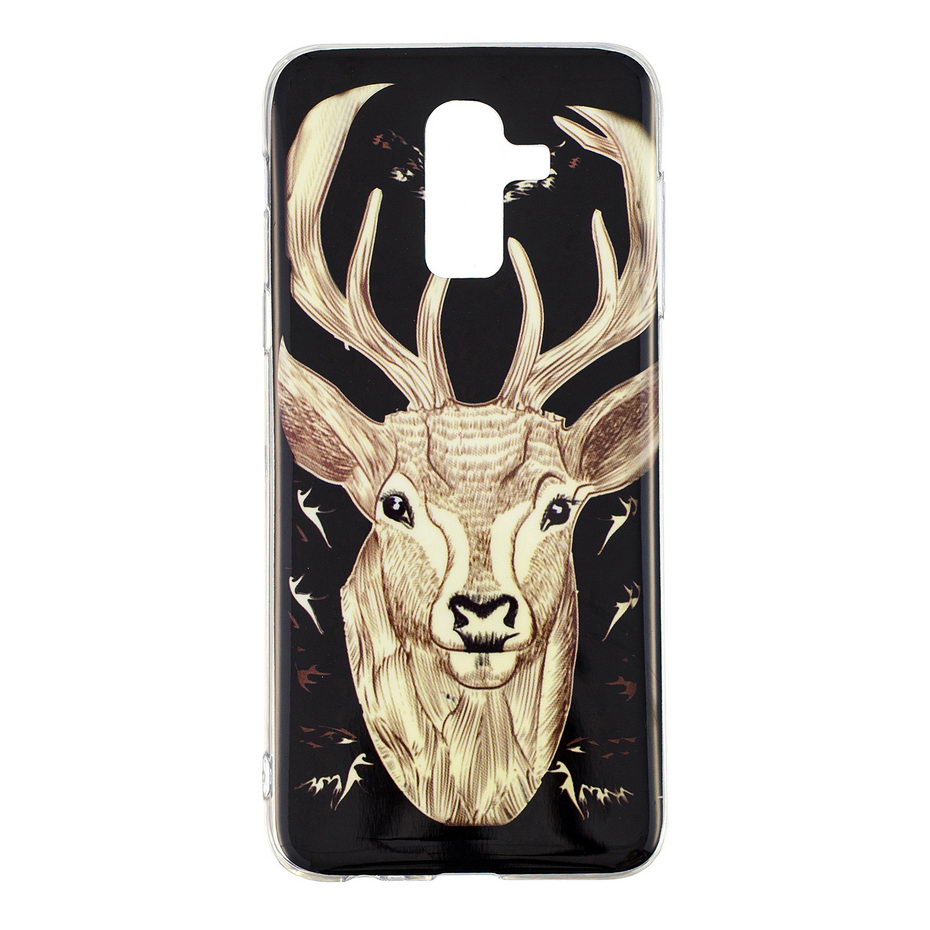 Case Samsung Galaxy J8 (2018) #เคสฝาหลัง TPU นิ่มพิมพ์ลายเรืองแสงในที่มืดได้