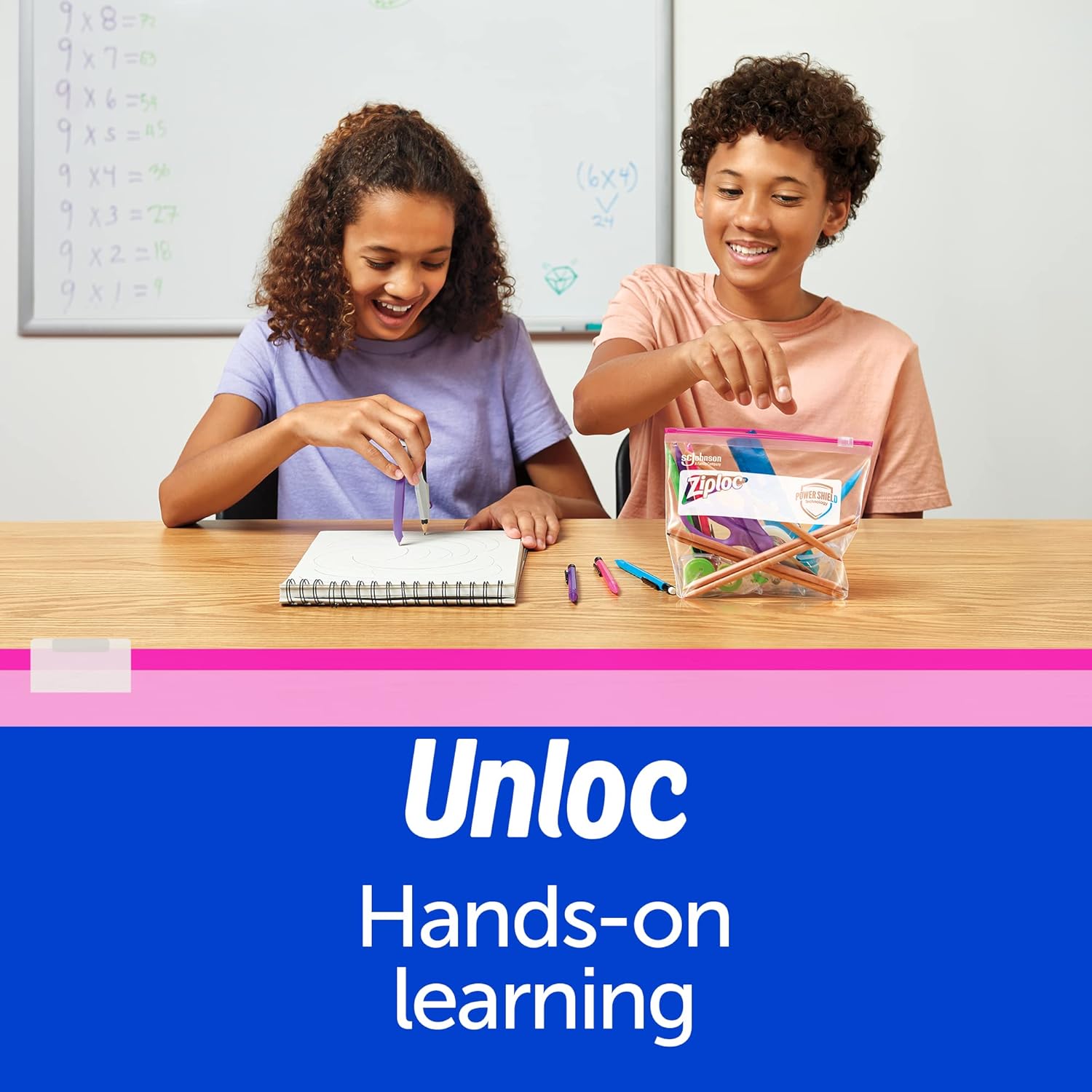 Ziploc® Storage Quart Slider Bags 20, 40, 50, 75 Count ถุงเก็บอาหาร ถุงอเนกประสงค์ Power Shield Technology