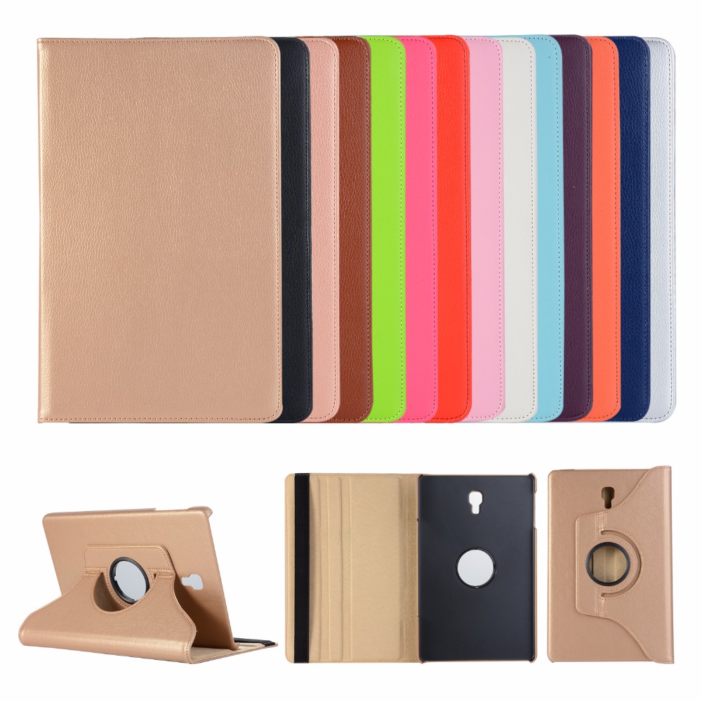 เคส Samsung Galaxy Tab A 10.5 (2018) T590 T595 #เคสฝาพับหนังผิวลิ้นจี่ Litchi Grain 360 Degree Rotary (สินค้าพร้อมส่ง)