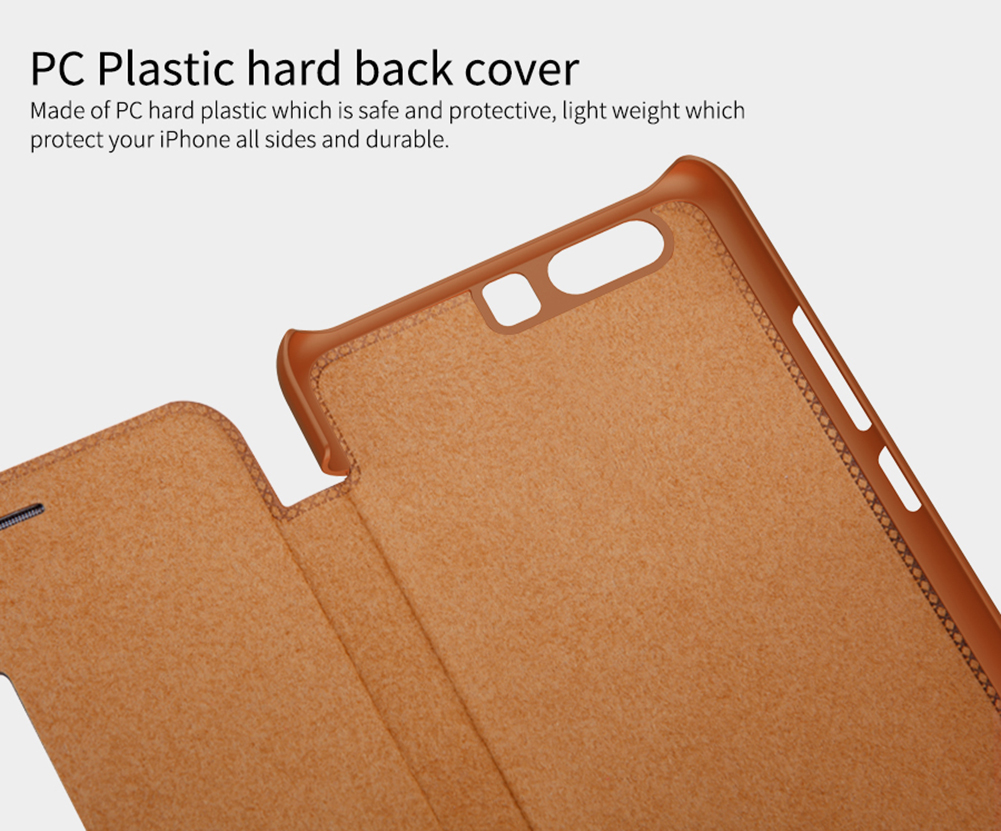 Case Huawei P10 plus เคสฝาพับ NILLKIN มีช่องวิว Qin Series View Window Awakening Smart Leather