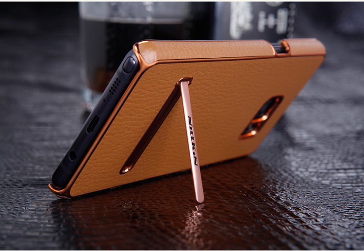 Case Samsung Galaxy Note FE #เคสฝาหลัง NILLKIN M-JARL ซีรีส์ หนังหุ้มพลาสติกแข็งพร้อมขาตั้ง