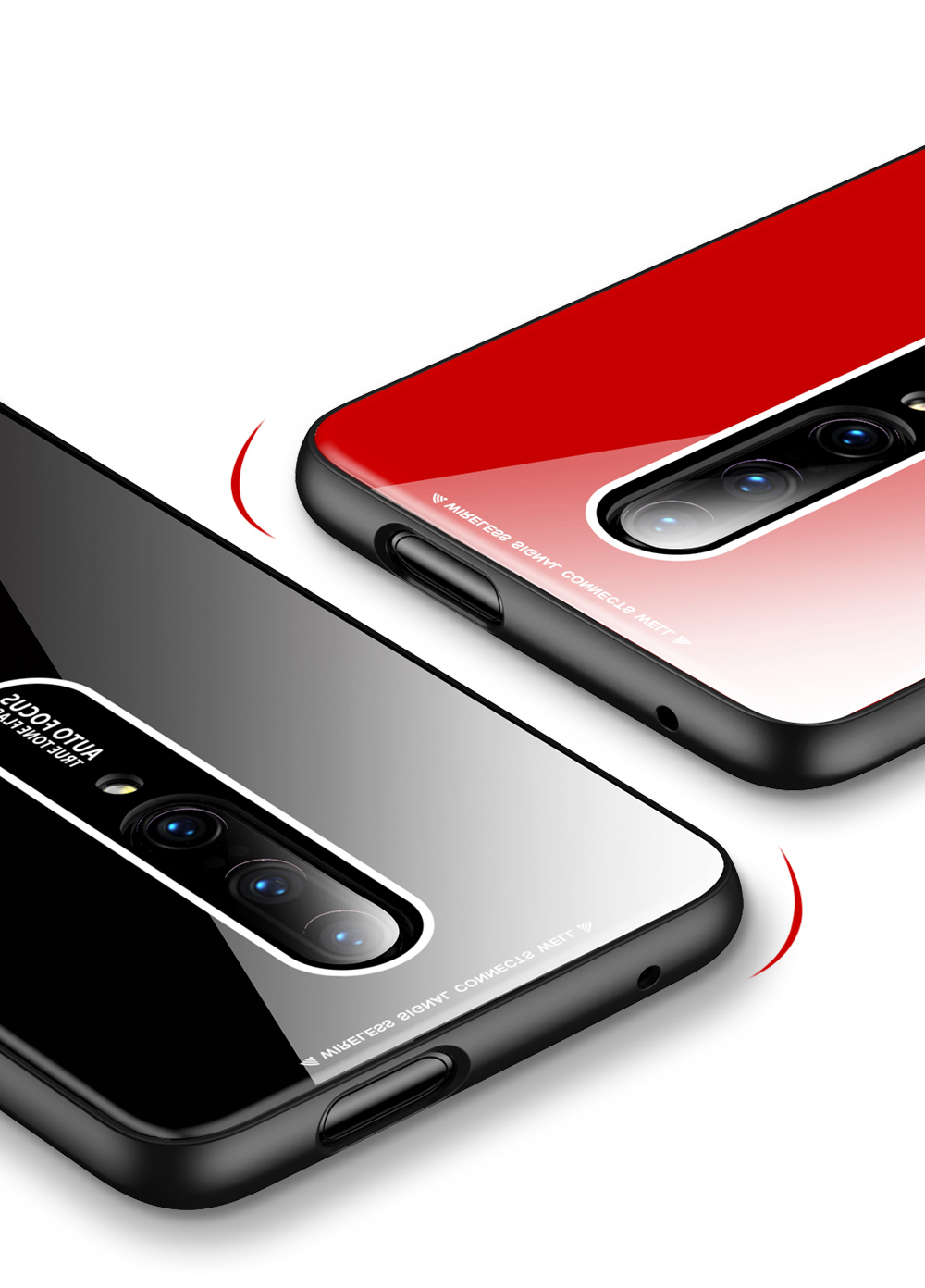 เคส OnePlus 7 Pro #เคสฝาหลังอะคริลิกทนรอยขีดข่วนผิวมันวาว + TPU + PC