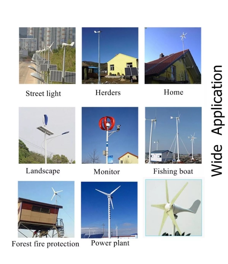 ชุดผลิตไฟฟ้า 12/24 โวลต์ กังหันลม wind energyb100-300W vertical axis