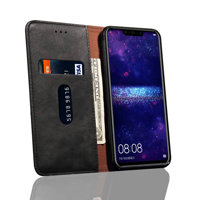 Case Huawei nova 3i #เคสฝาพับหนัง PU Crazy Horse Texture Retro Leather Auto-absorbed Wallet คุณภาพดี