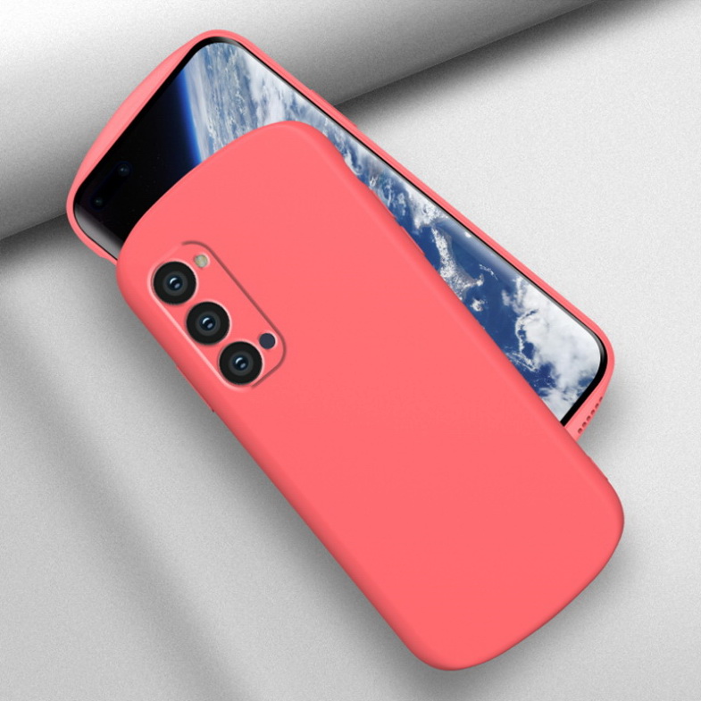 เคส OPPO Reno 5 Pro 5G #เคสฝาหลังซิลิโคนนิ่มรูปไข่ High Quality Oval Liquid Silicone Matte Casing Soft Cover