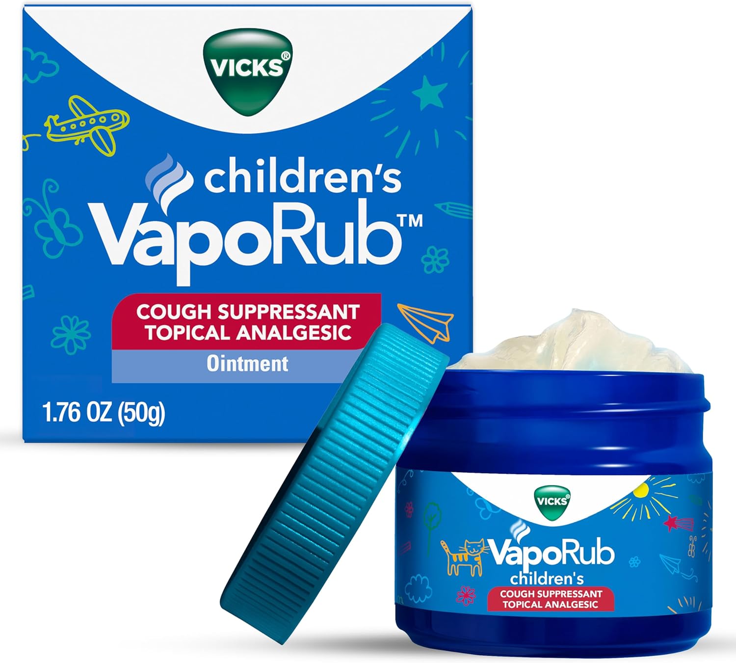 Vicks® Children’s VapoRub Topical Cough Suppressant & Analgesic (1.76 oz)