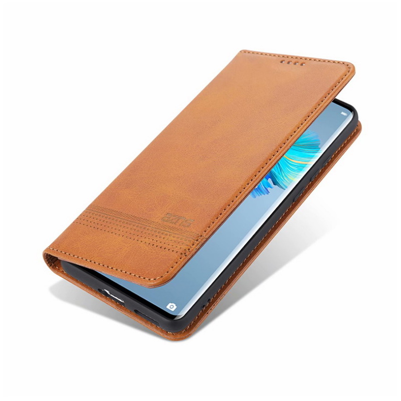เคส Huawei Mate 40 Pro #เคสฝาพับ AZNS สไตล์ Retro หนัง PU มีช่องเสียบการ์ด