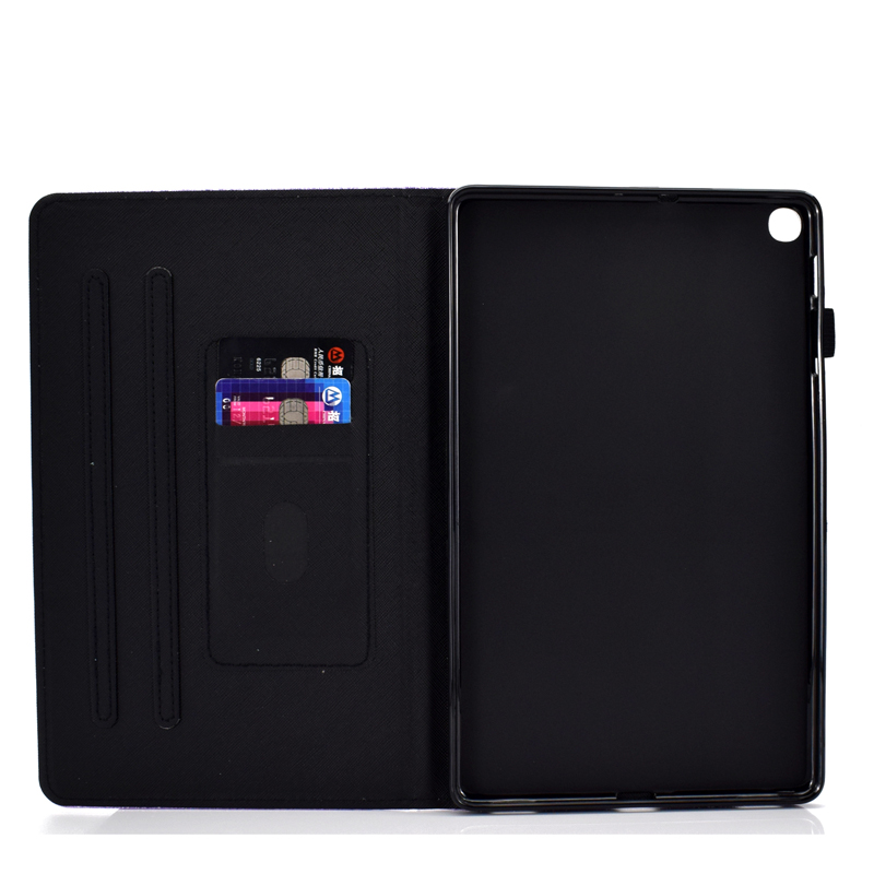 Case Samsung Galaxy Tab S5e SM-T720 #เคสแท็บเล็ตหนัง PU มีช่องใส่บัตร Glitter Powder Magnetic Stand Wallet PU Leather