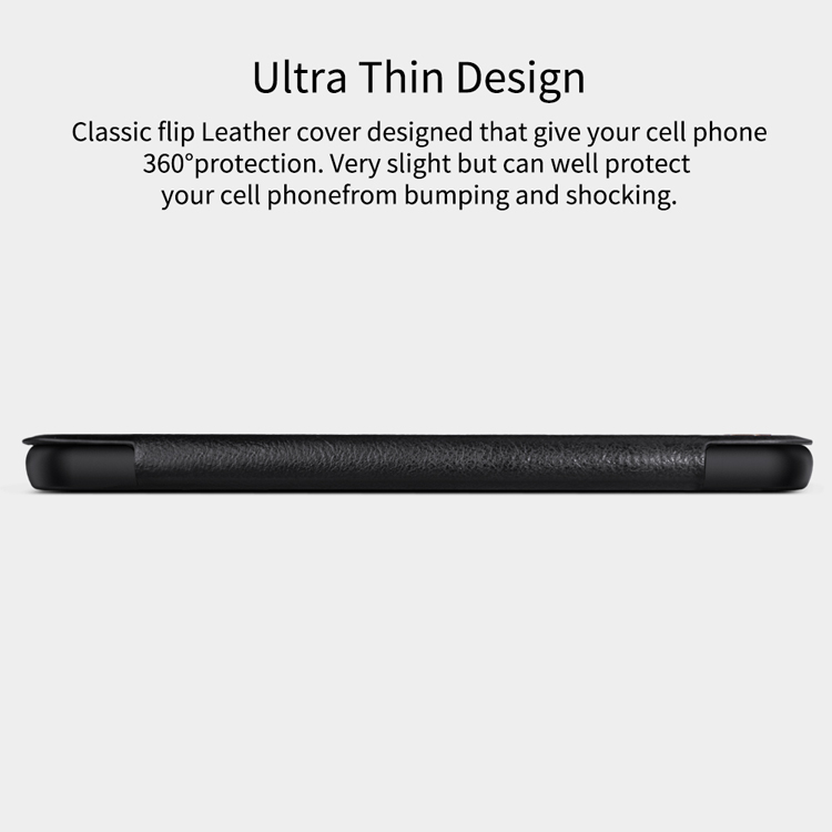 เคส Huawei P20 Pro #เคสฝาพับ NILLKIN แท้รุ่น Qin Series View Window มีช่องวิวคุณภาพดี