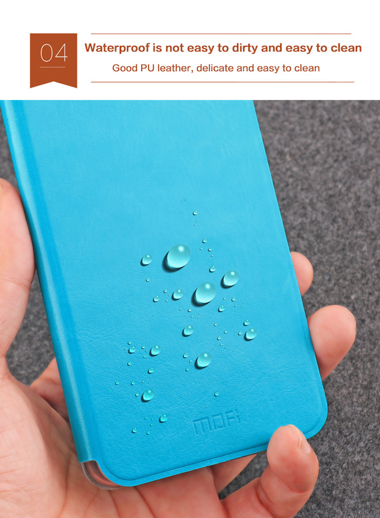 เคส Huawei P20 Pro #เคสแบบฝาพับ MOFI Rui Series ปกเสริมแผ่นโลหะคุณภาพดี