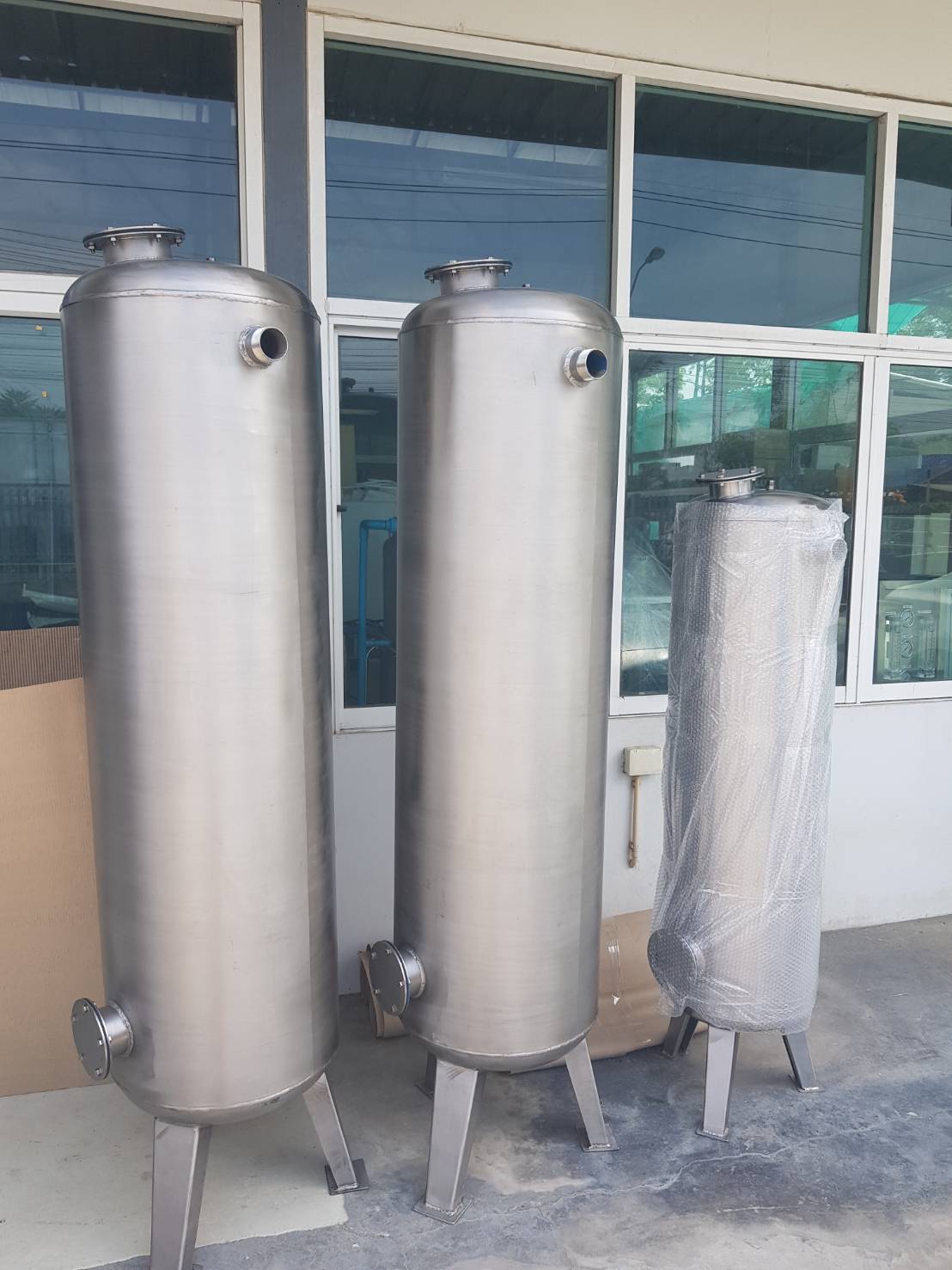 ถังกรองสแตนเลส26นิ้วขนาด65ซม.x150ซม.x3มม