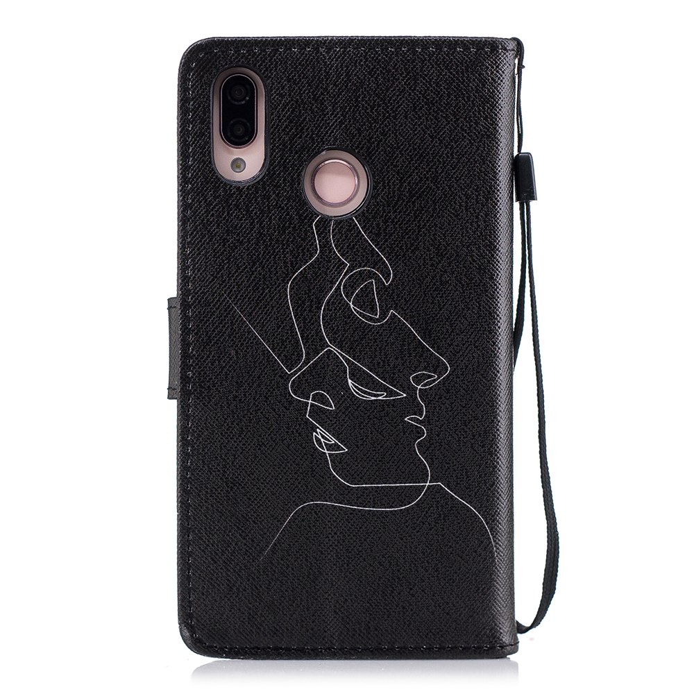 เคส Huawei P20 Lite / Nova 3e #เคสฝาพับหนัง PU พิมพ์ลวดลายสวยงามน่ารักๆ