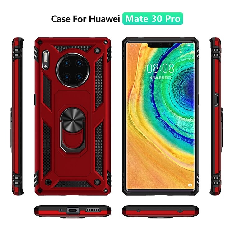 Case Huawei Mate 30 Pro #เคสฝาหลัง Hybrid TPU+PC มีแหวนสวมนิ้ว