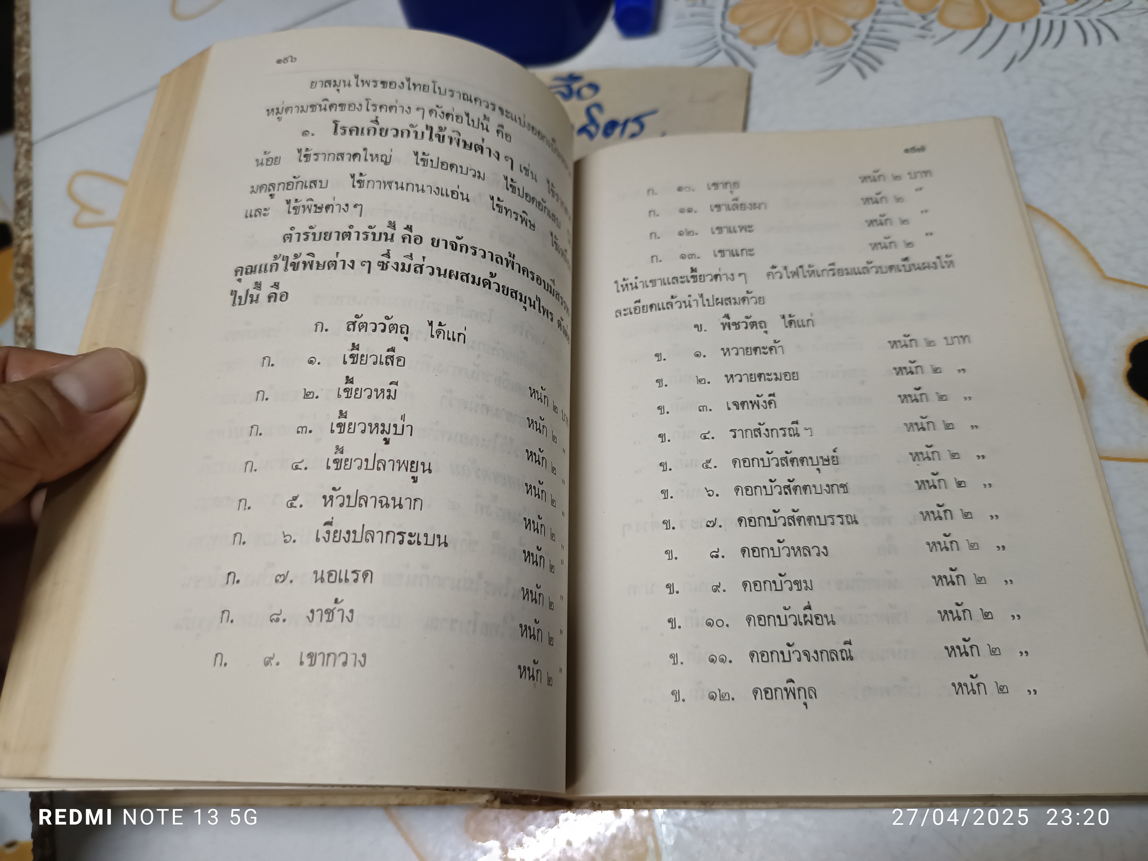 หลักการใช้ยาสมุนไพรรักษาโรคต่างๆ โดย พ.ต.อ.ชลอ อุทกภาชน์ พิมพ์ปี 2523 สำนักพิมพ์แพร่พิทยา **สินค้าหมด**