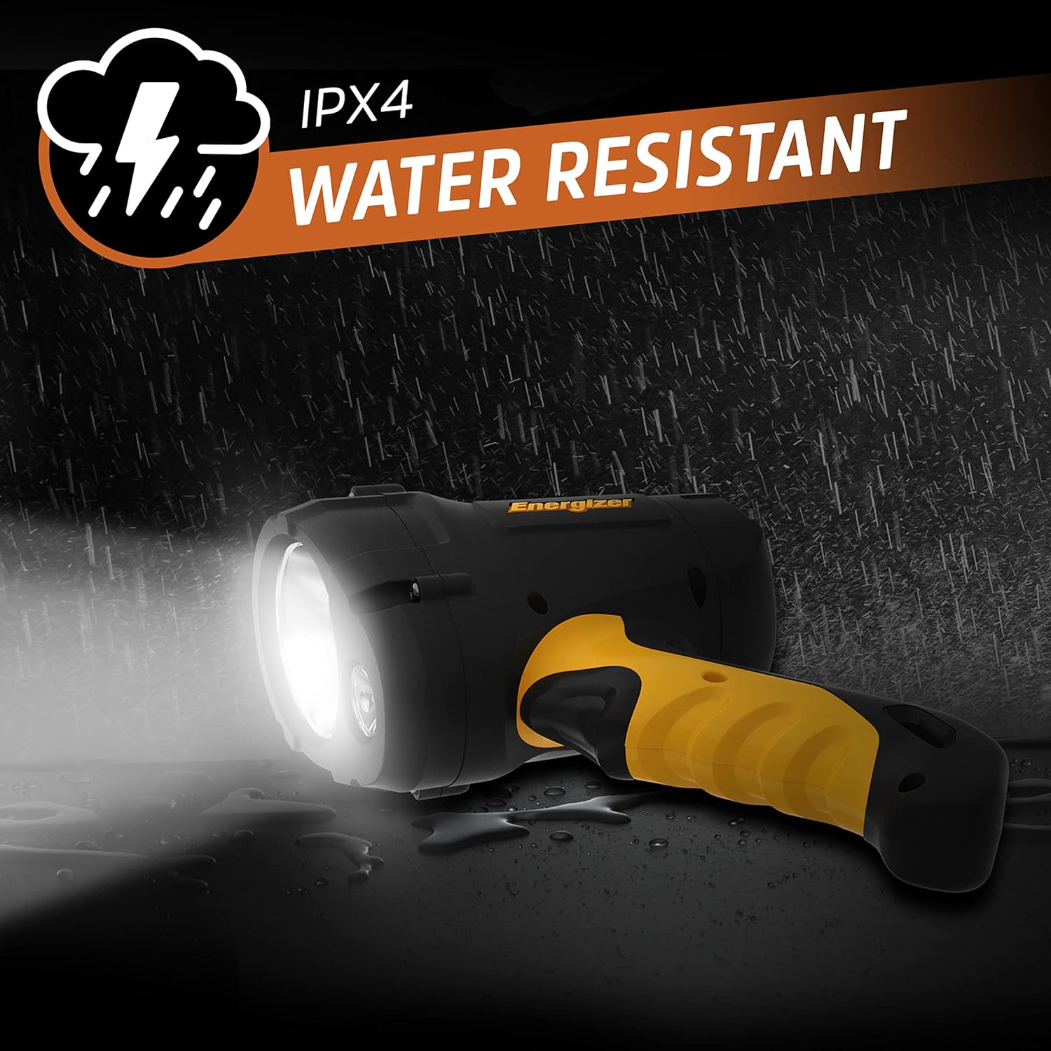 Energizer® Hard Case® Professional LED Spotlight, IPX4 Water Resistant, 800 lumens 475m ไฟฉาย สปอตไลท์ ใช้ถ่าน AA