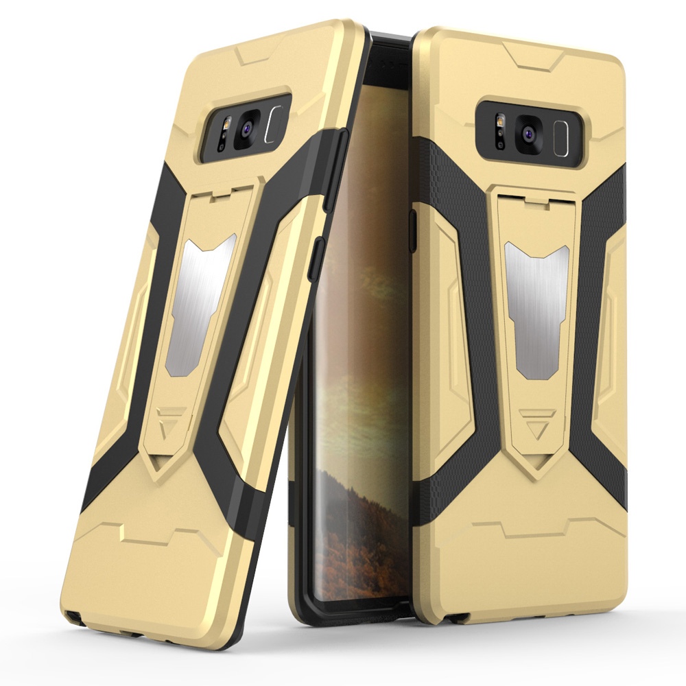 เคส Samsung Galaxy Note 8 #เคสฝาหลังแบบไฮบริด PC + TPU มีขาตั้งในตัว สีสันสวยงามทันสมัย