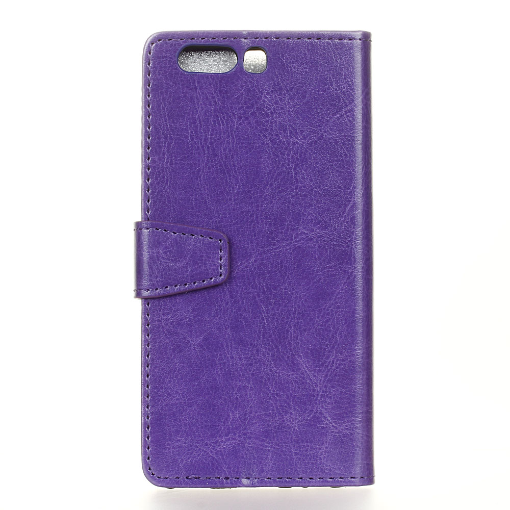 Case Huawei P10 Plus #เคสฝาพับสไตล์กระเป๋าสตางค์ หนัง PU ผิว Crazy Horse