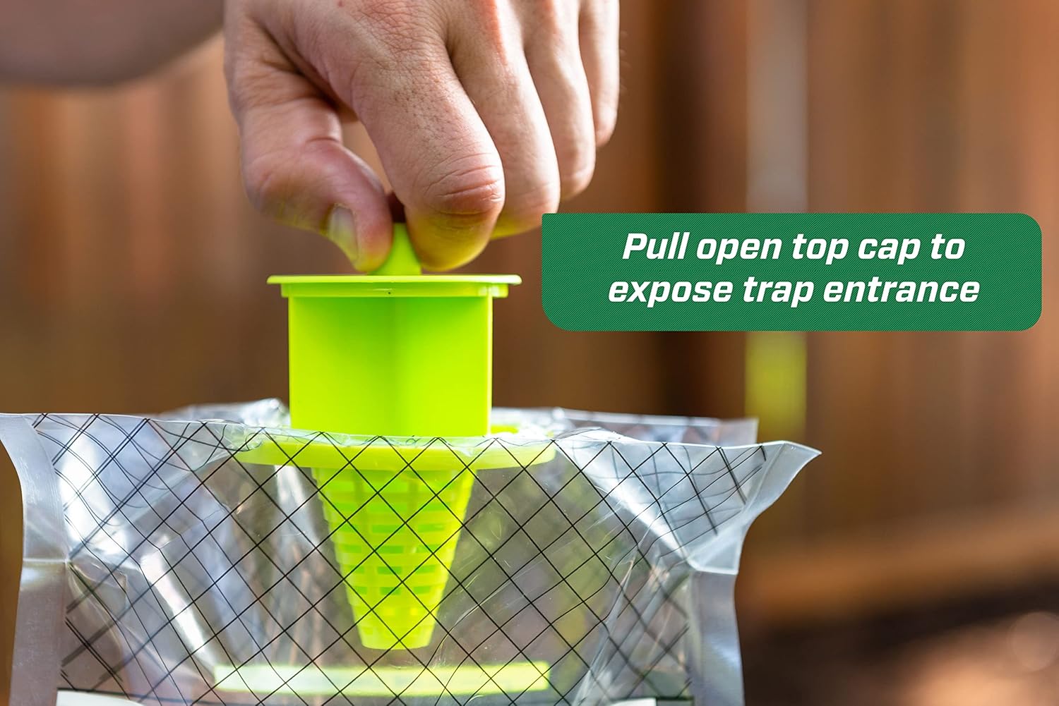 RESCUE® OutDoor Fly Trap กับดักแมลงวัน ที่ดักแมงวัน แบบแขวน สำหรับกลางแจ้ง แบบใช้แล้วทิ้ง