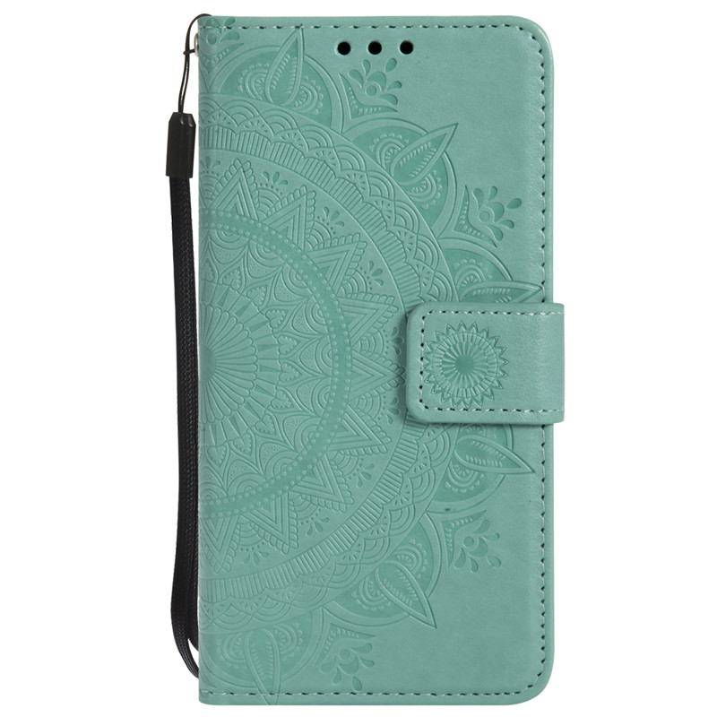 Case Xiaomi Redmi Note 5 / Note 5 Pro #เคสฝาพับหนัง PU ปั้มลาย Imprint Mandala Flower