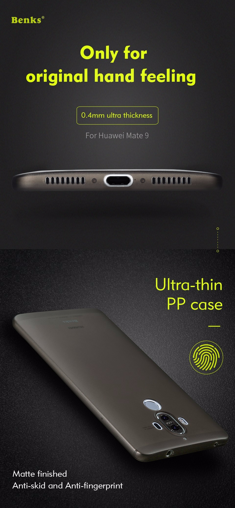 Case Huawei Mate 9 #เคสฝาหลัง BENKS Lollipop