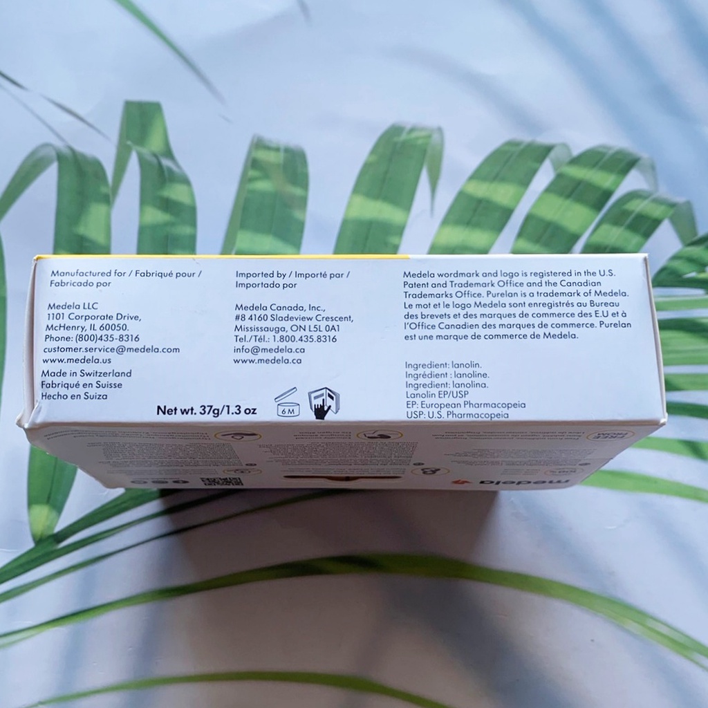 ครีมทาหัวนม สำหรับคุณแม่ Purelan Lanolin Cream for Sore Nipples and Dry Skin 100% Natural 37 g (Medela®) ลดอาการเจ็บหัวนม คัด ตึงเต้านม แห้ง แตกลาย