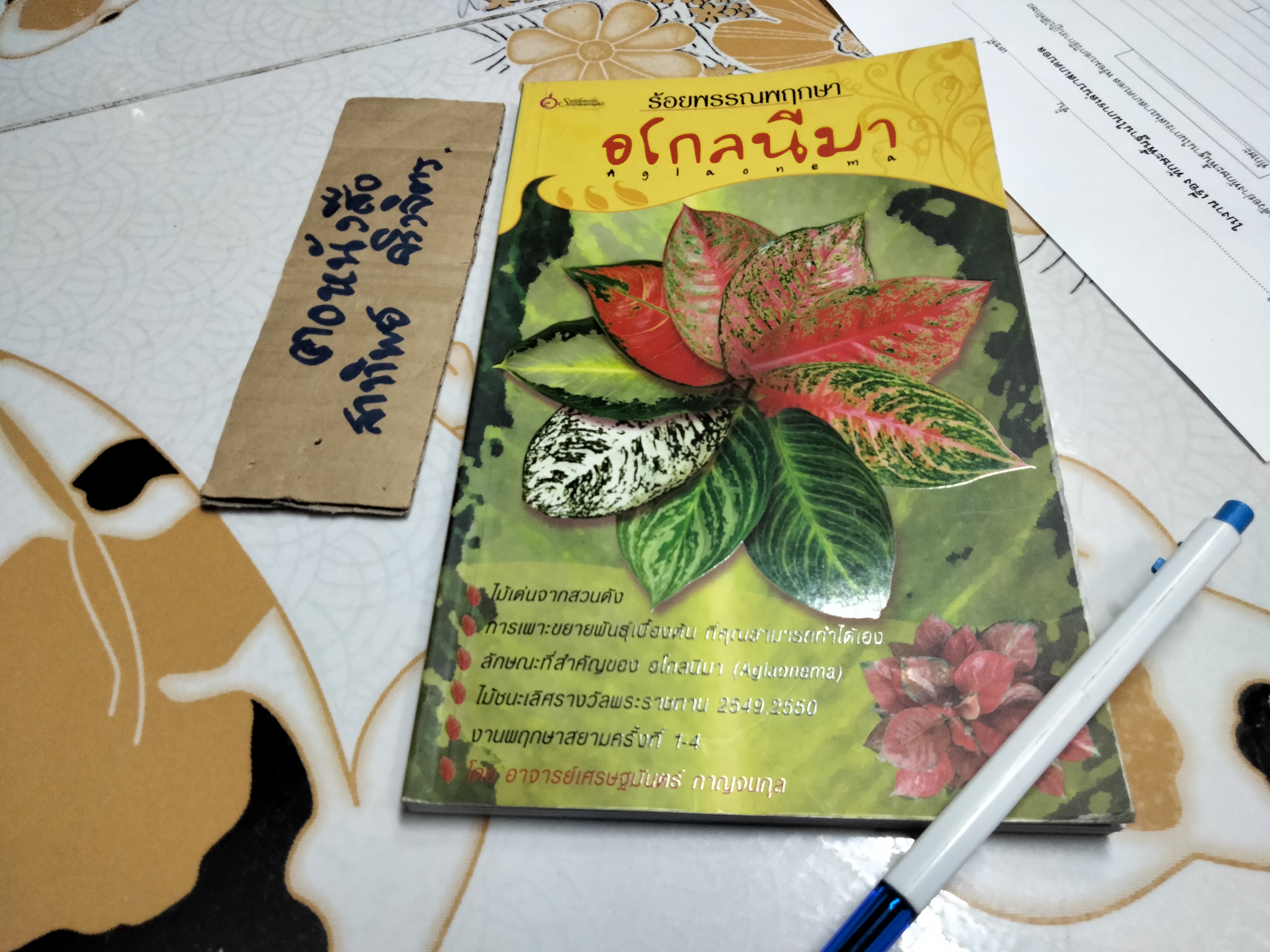 อโกลนีมา - ร้อยพรรณพฤกษา โดย อ.เศรษฐมันตร์ กาญจนกุล **สินค้าหมด**