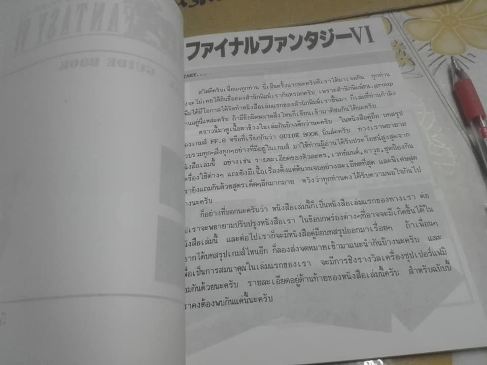 Final Fantasy VI (Final Fantasy 6) Officially Guide Book - PA. Group **สินค้าหมด**