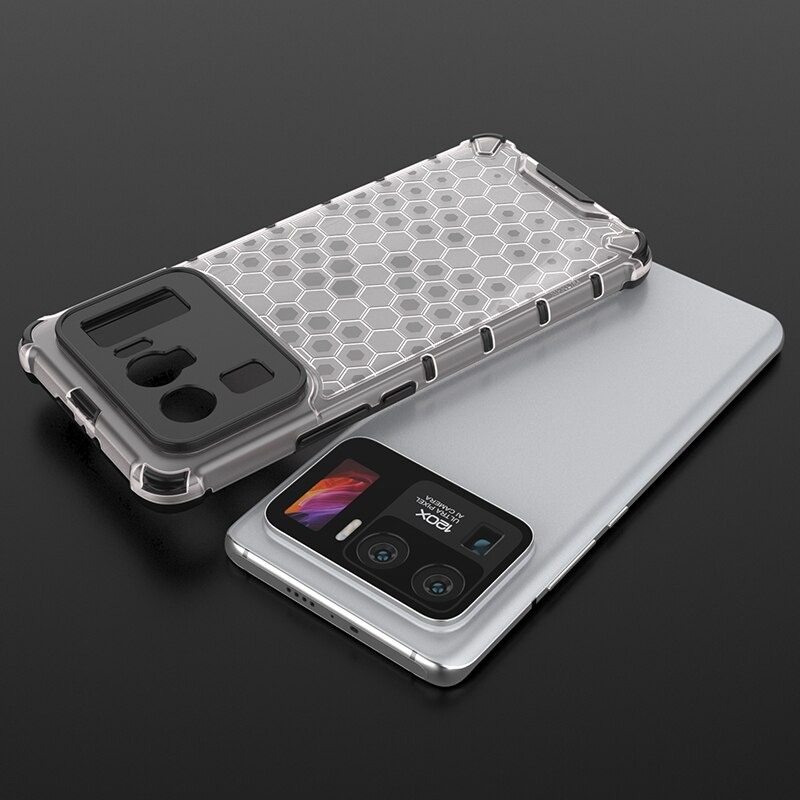 เคส Xiaomi Mi 11 Ultra #เคสฝาหลังกันกระแทก Honeycomb Shock Absorber TPU + PC + Silicone Hybrid