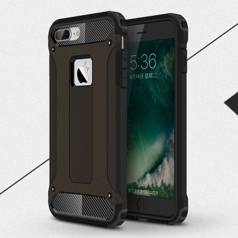 Case iphone 7 plus / 8 plus #เคสฝาหลังกันกระแทก+ป้องกันฝุ่น Armor Case Plastic + TPU