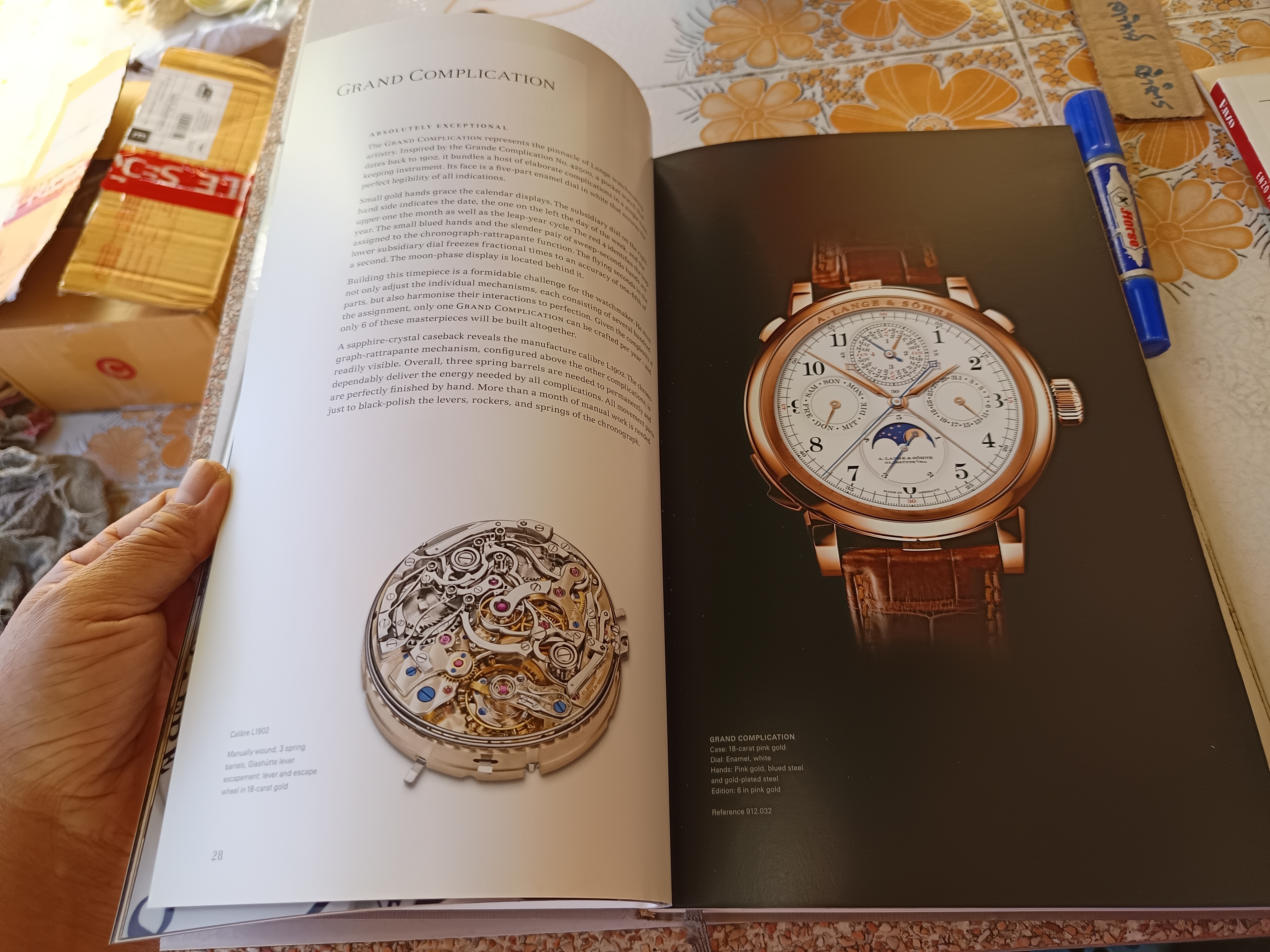 A Lange & Söhne Glashutte Edition 2014 แคตตาล็อกนาฬิกา Collectors HC Rare