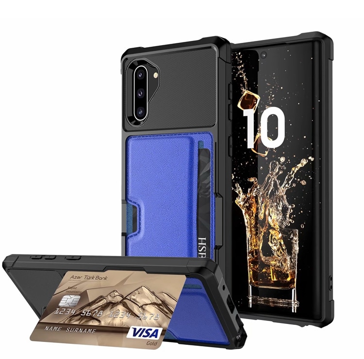 Case Samsung Galaxy Note 10 #เคสฝาหลังไฮบริด PU Leather Coated PC TPU