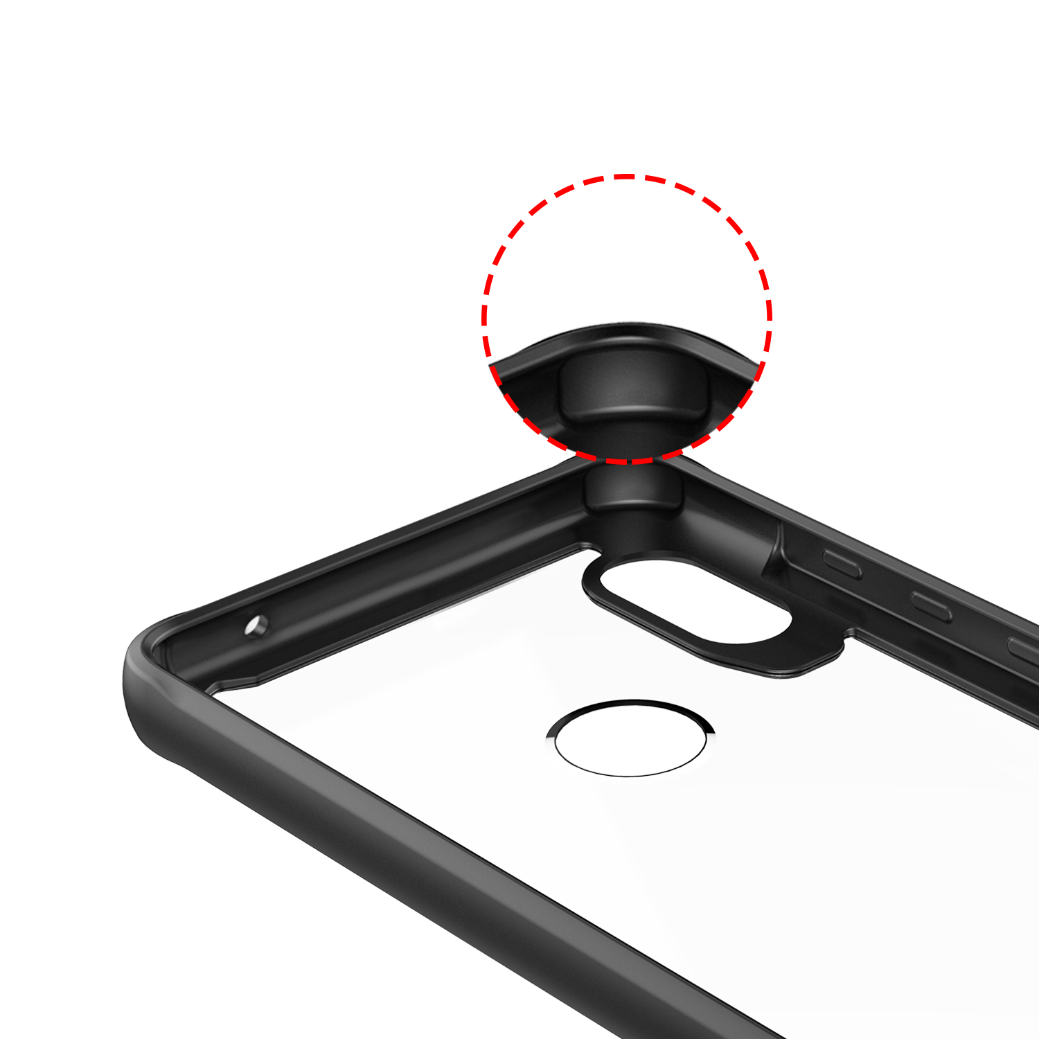 เคส Xiaomi Mi Mix 2s #เคสฝาหลัง Shock Absorption Tough PC+TPU นุ่ม