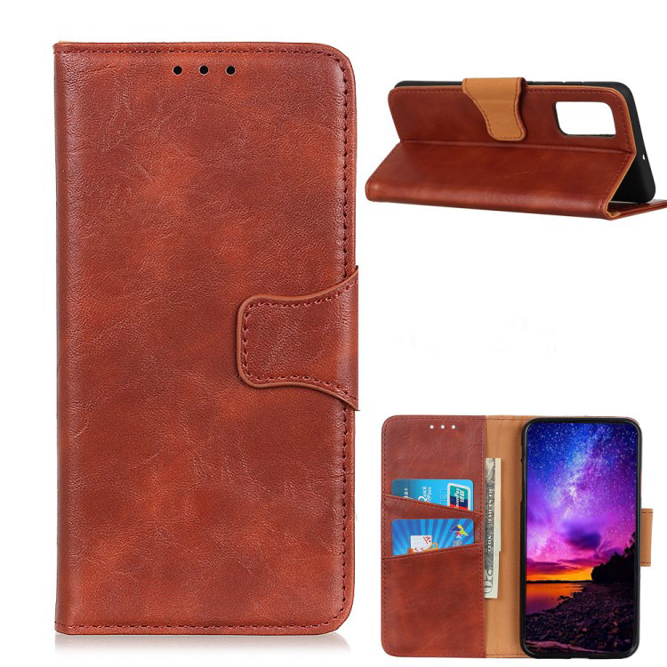 เคส Xiaomi Mi 10T Pro#เคสฝาพับหนังแยกคุณภาพดี Crazy Horse Split Leather Wallet