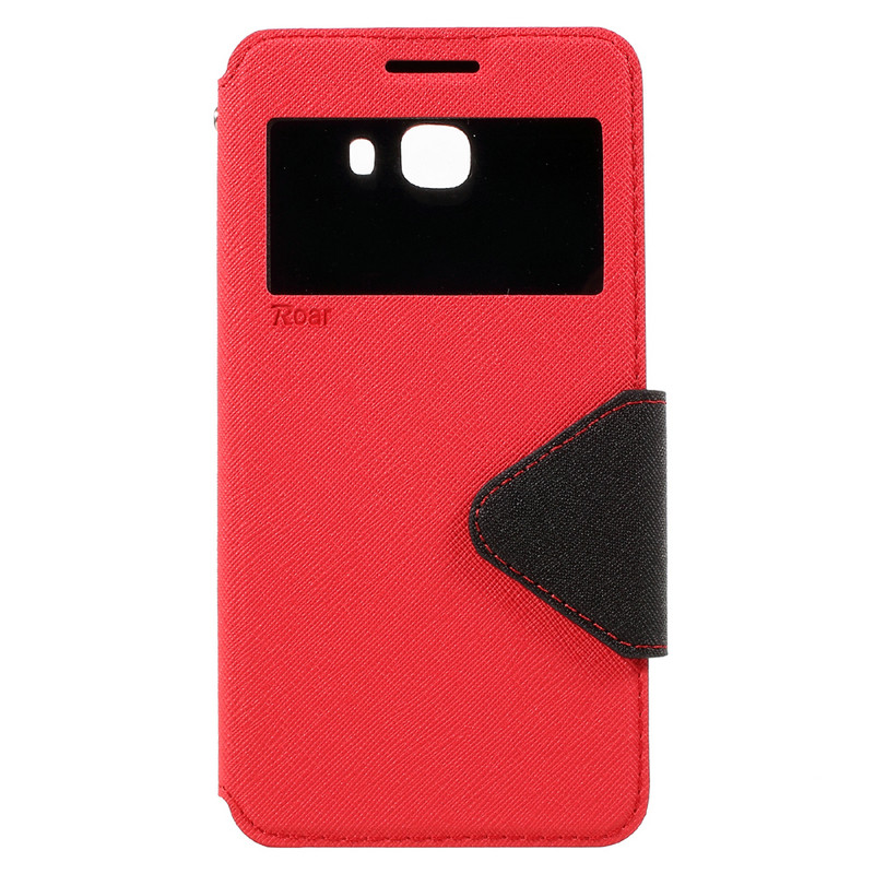 เคส Samsung Galaxy C9 Pro ROAR KOREA Diary #เคสหนัง PU ฝาพับมีช่องวิวแถบปิดแม่เหล็กทันสมัย