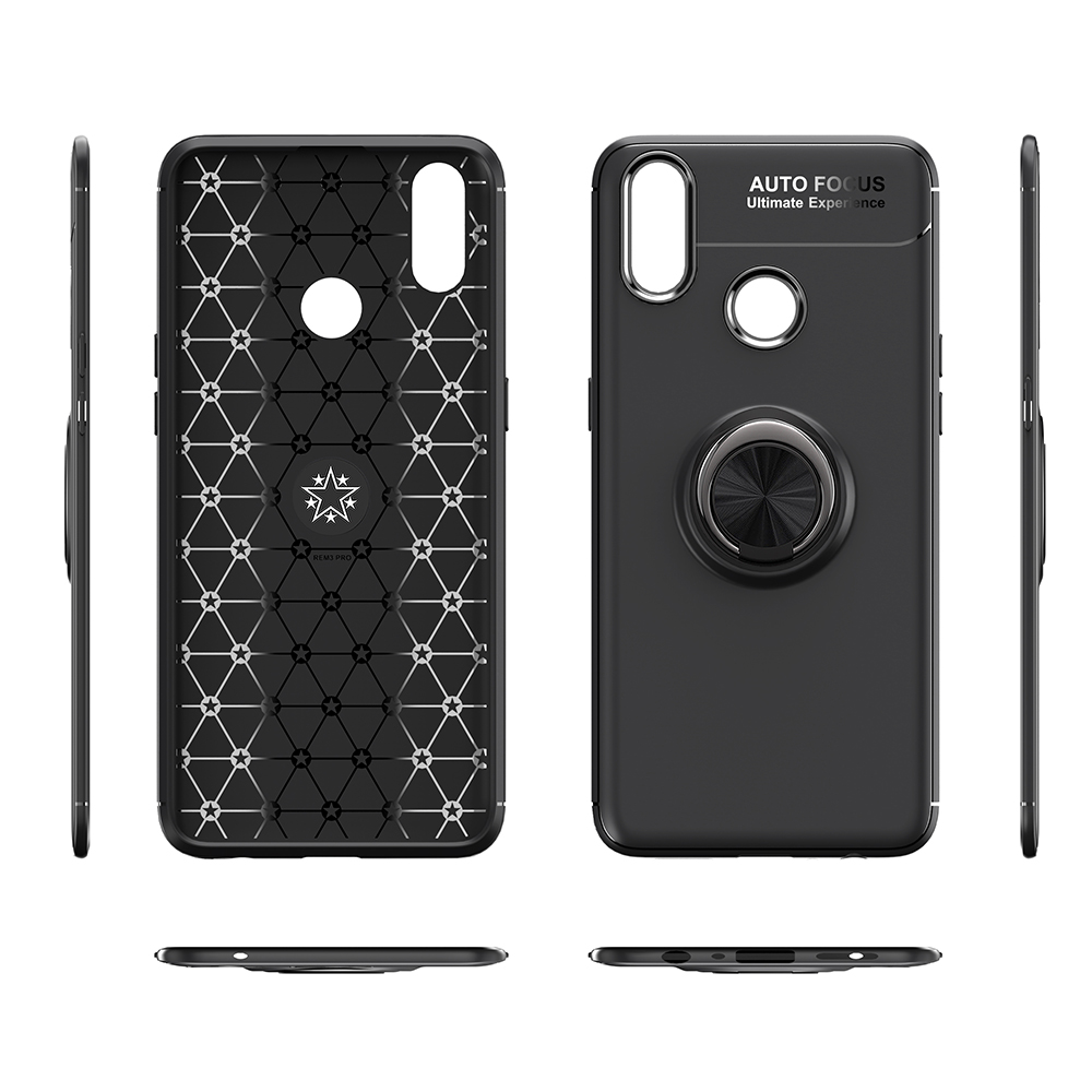 Case Realme 3 Pro #เคสฝาหลัง TPU Finger Ring Kickstand (แผ่นโลหะแบบ Built-in)