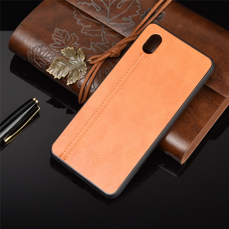 Case Samsung Galaxy A01 Core #เคสฝาหลังเคลือบหนัง PU