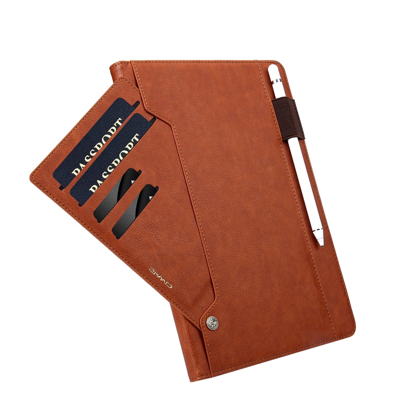 Case Samsung Galaxy Tab S4 10.5 T830 T835 #เคสฝาพับหนัง PU คุณภาพดี พร้อมฝาปิดมีช่องเสียบการ์ด CMAI2 PU Leather Stand Wallet Flip
