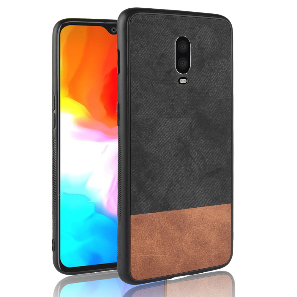 เคส OnePlus 6T #เคสฝาหลัง TPU Bi-color Splicing Coated PC + TPU Hybrid เคสคุณภาพดีราคาถูก