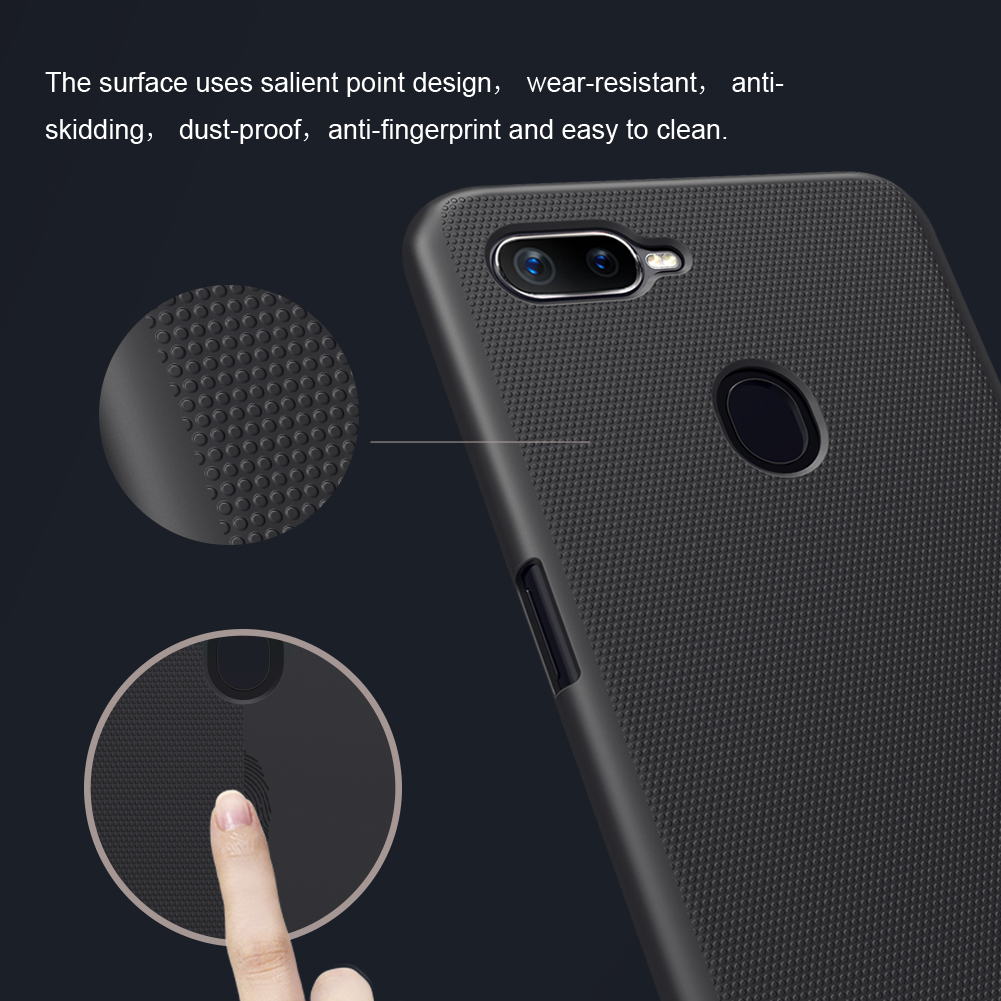 เคส OPPO F9 #เคสฝาหลังแข็ง NILLKIN แท้รุ่น Super Frosted Shield Hard Cover คุณภาพดีราคาเบาๆสบายกระเป๋า