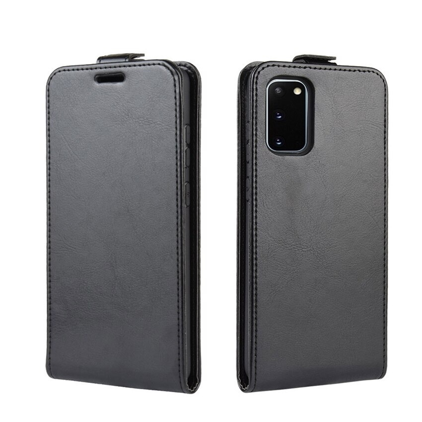 Case Samsung Galaxy S20 FE / S20 FE 5G #เคสฝาพับหนัง PU Crazy Horse แนวตั้ง พร้อมช่องเสียบการ์ด