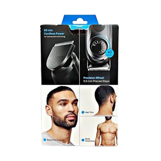 Braun® All In One Trimmer Kit 8 in 1 For Men Model-AlO5470, Black เครื่องตัดแต่งหนวดเครา เส้นผม และขน