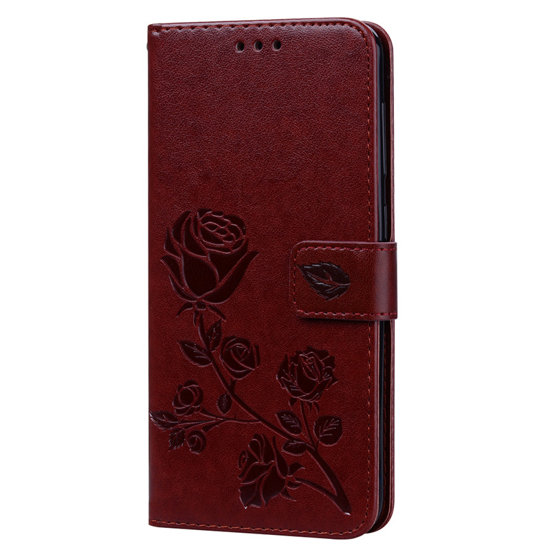 Case Samsung Galaxy A30/A20 #เคสฝาพับหนัง PU ลายดอกกุหลาบแบบกระเป๋าสตางค์ HAT PRINCE Imprinted Rose Leather