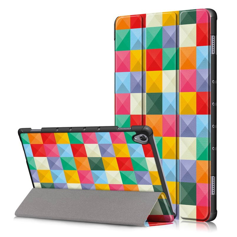 Case Huawei MediaPad M6 10.8 นิ้ว #เคสฝาพับ 3 พับพิมพ์ลาย Pattern Printing PU Leather Tri-fold Stand